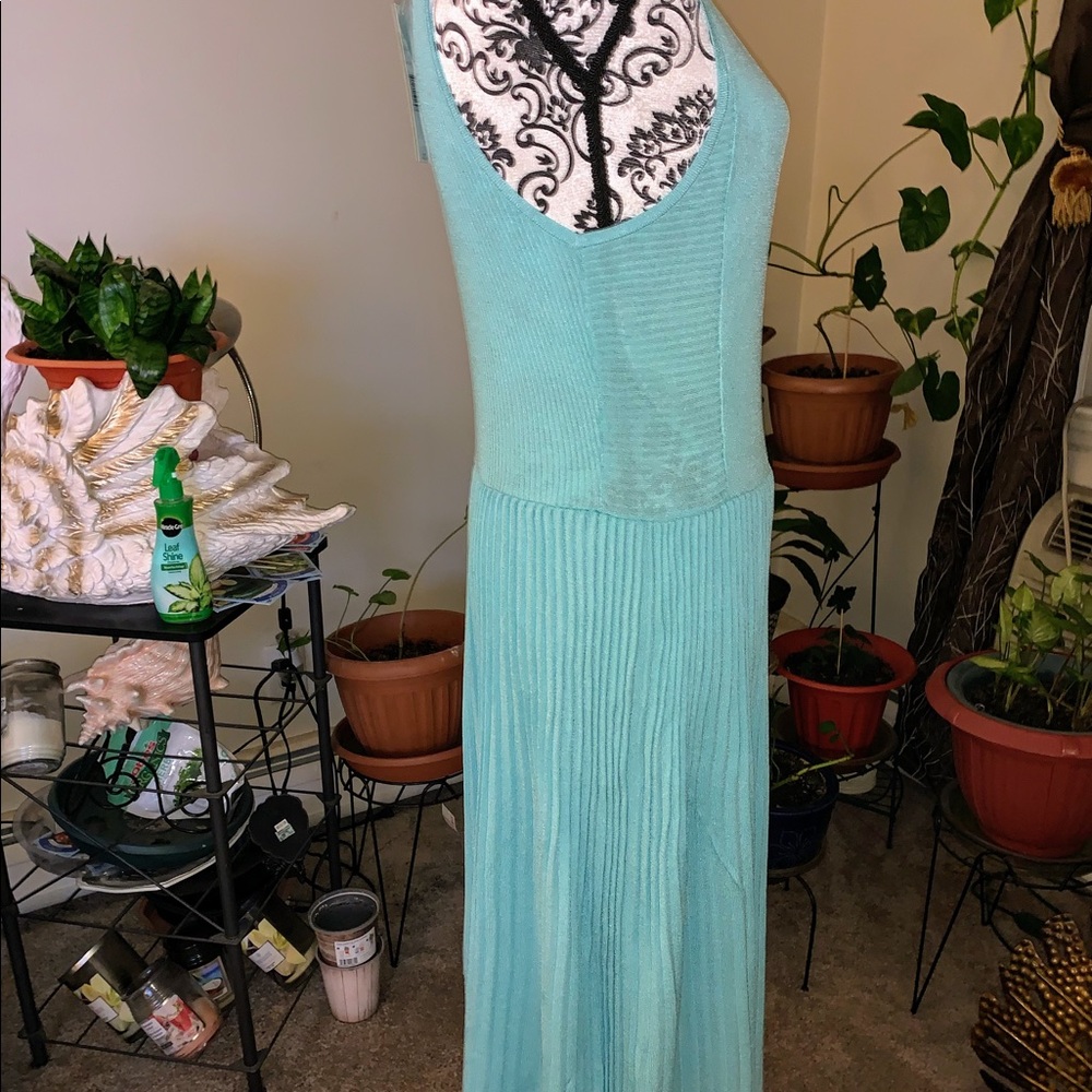 ❤️❤️SALE💜NWT💙SLEEVELESS PLEATED DRESS💚💚 - Picture 6 of 8